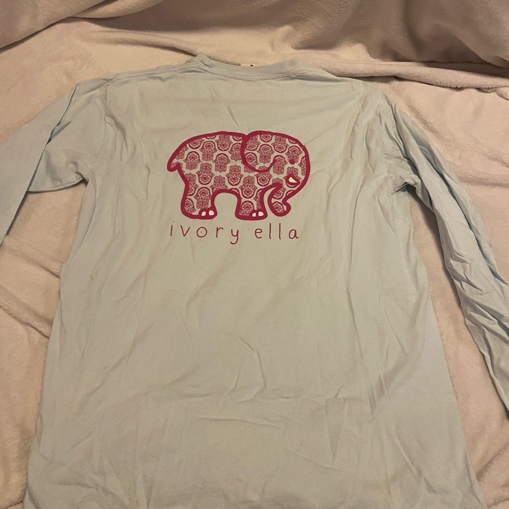 Size M light blue Ivory Ella long sleeve